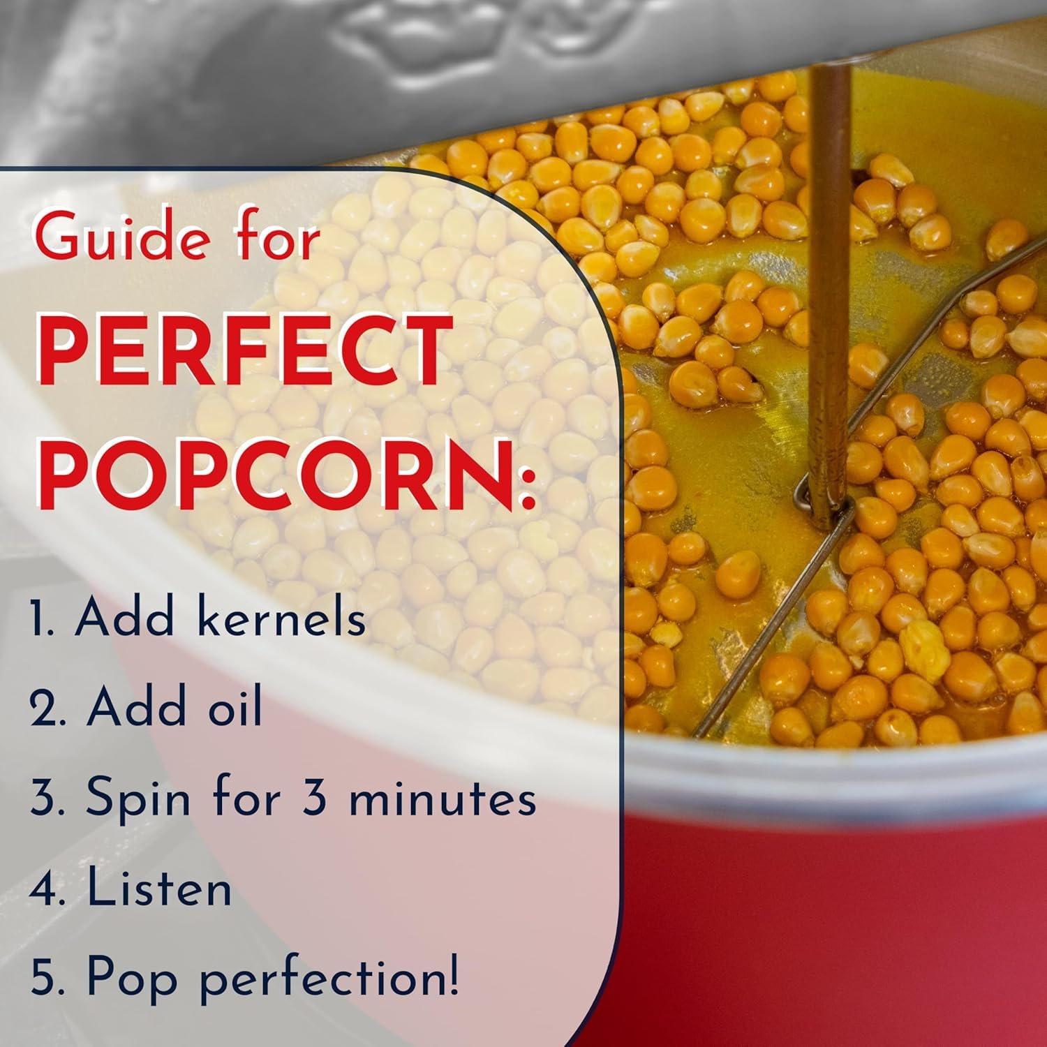 Máquina original de palomitas de maíz Silver Whirley Pop Pop, juego de regalo misterioso Pop'n Sprinkle con 3 variedades de granos gourmet, 3 sabores de condimentos y 4 cuencos clásicos de palomitas