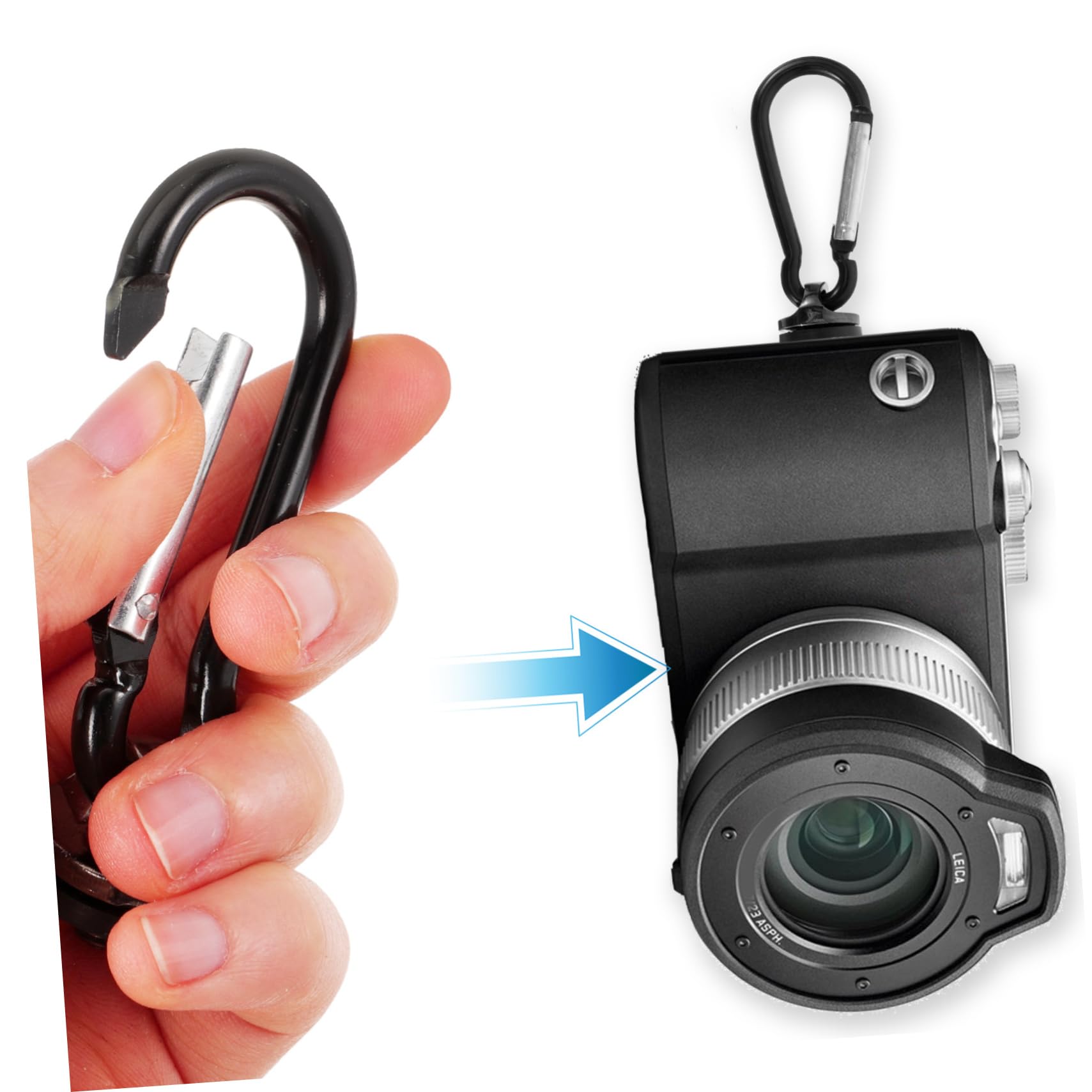 SHINEOFI Correa Para Cámara Portátil Clip De Seguridad Resistente Para Cinturón Y Correa De Hombro Para Actividades Aire