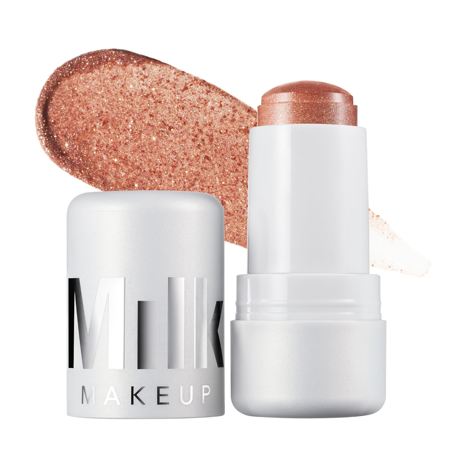 Milk Makeup Cooling Water Jelly Shimmer – Buildable Face + Body Highlighter Stick for Sheer Shimmery Glow – Long-Lasting, Hydrating, Glitter Free Formula