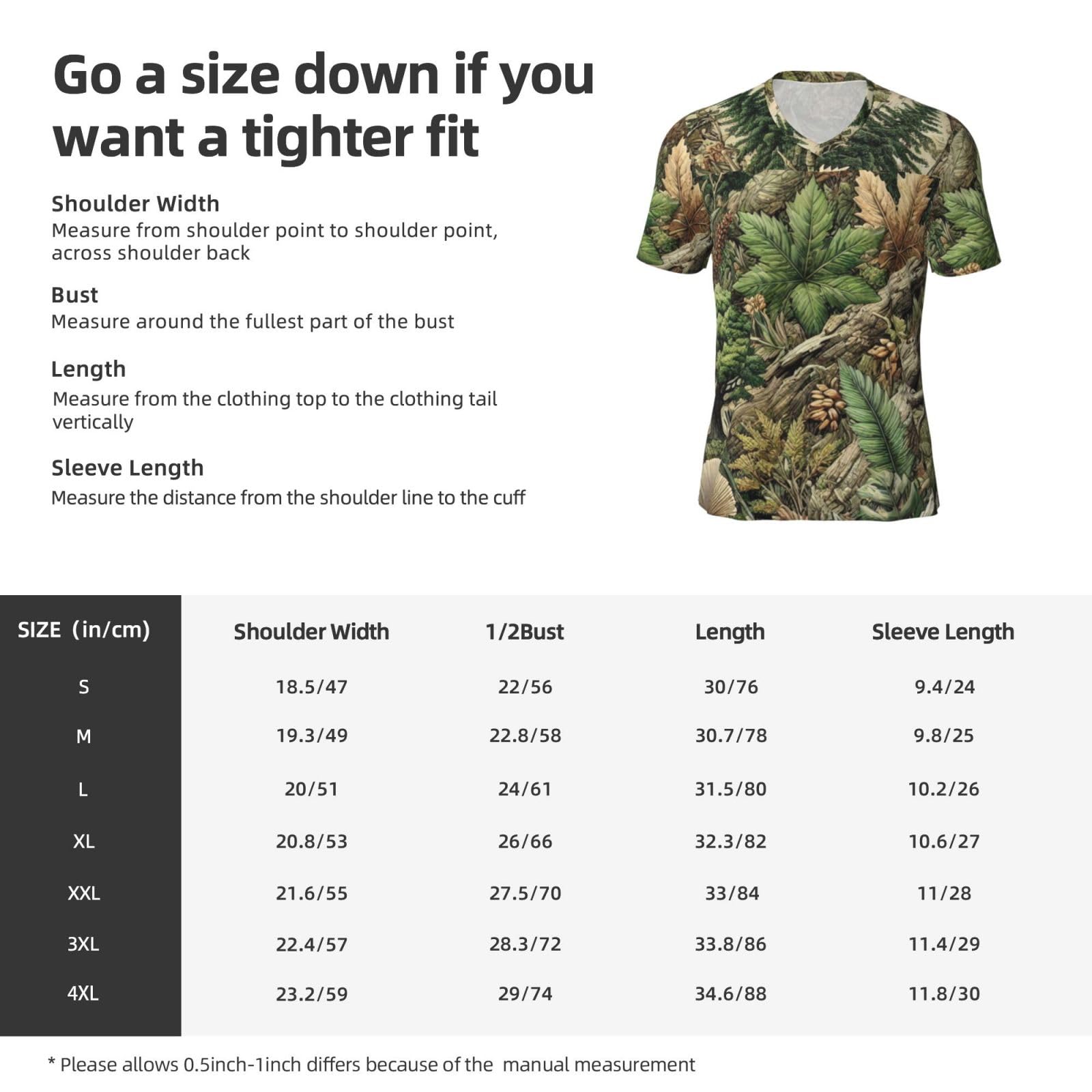 Stylish Athletic Sports Jersey Camo-Hunting-Tree Men's Rugby Jersey Large