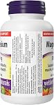 Webber Naturals Magnesium 500 mg, 60 Tablets, Enhanced Absorption Mineral, Supports Bone and Muscle Functions, Vegan