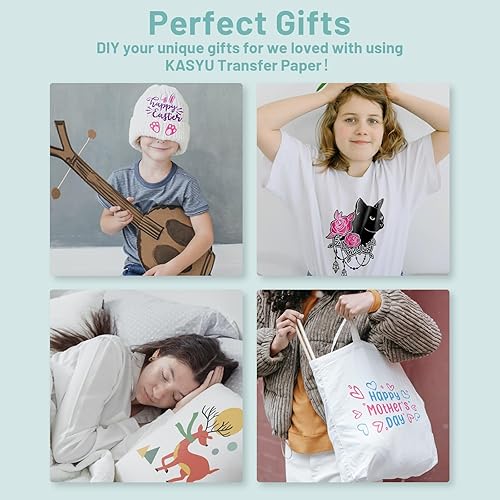 Vista 17 de KASYU Hojas de transferencia de tinta infusible para suministros de prensa de tazas Cricut, tinta infusible azul sólido para sublimación, 8 piezas