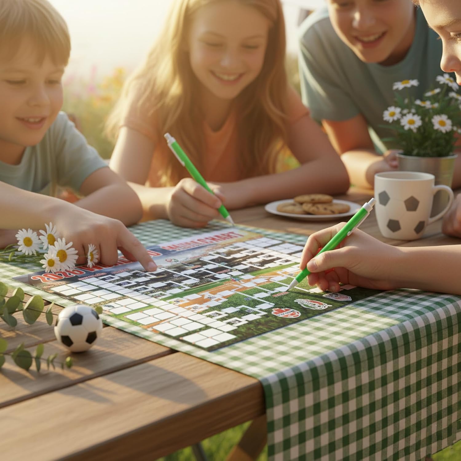 World Cup Schedule Poster&Final Round 48-Team Collection Showcase 2026,2-in-1 Double-Sided Functional Poster Football Merchandise Decorations,Soccer Match Decor Wall Chart,Soccer Fans Gifts 21x15In - Image 5