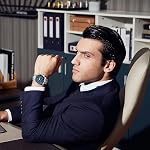 BY BENYAR Mens Watches Analog Quartz Chronograph Waterproof Men's Wrist Watches Fashion Designer Big Face Watch with Calendar Elegant Gifts for Men