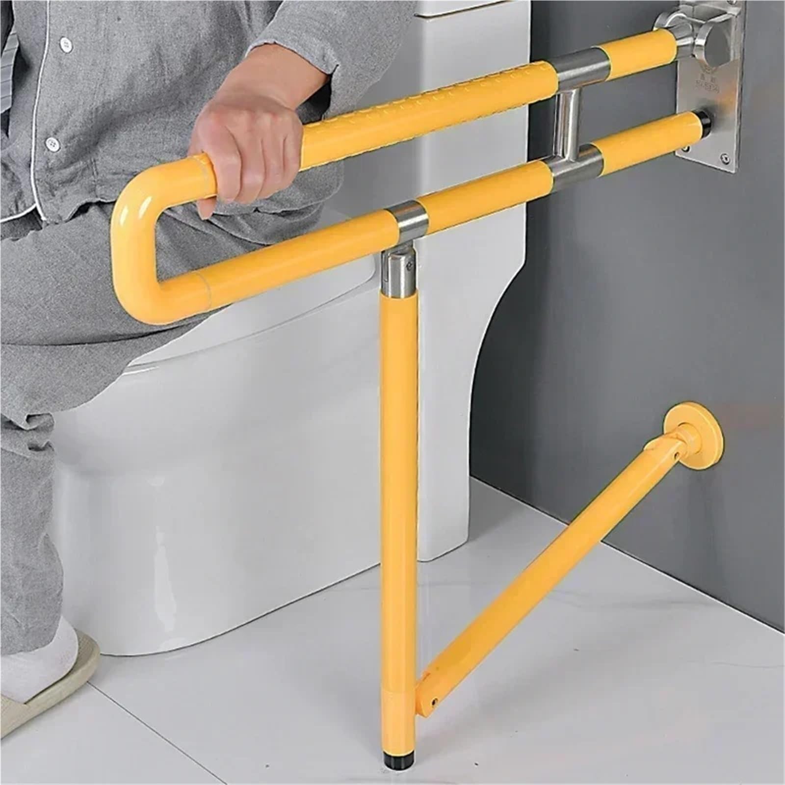 Barras de Apoyo para baño, manijas para Inodoro, Barras de Apoyo para Ducha, Seguridad, bañeras para discapacitados y Accesorios(6mm5)