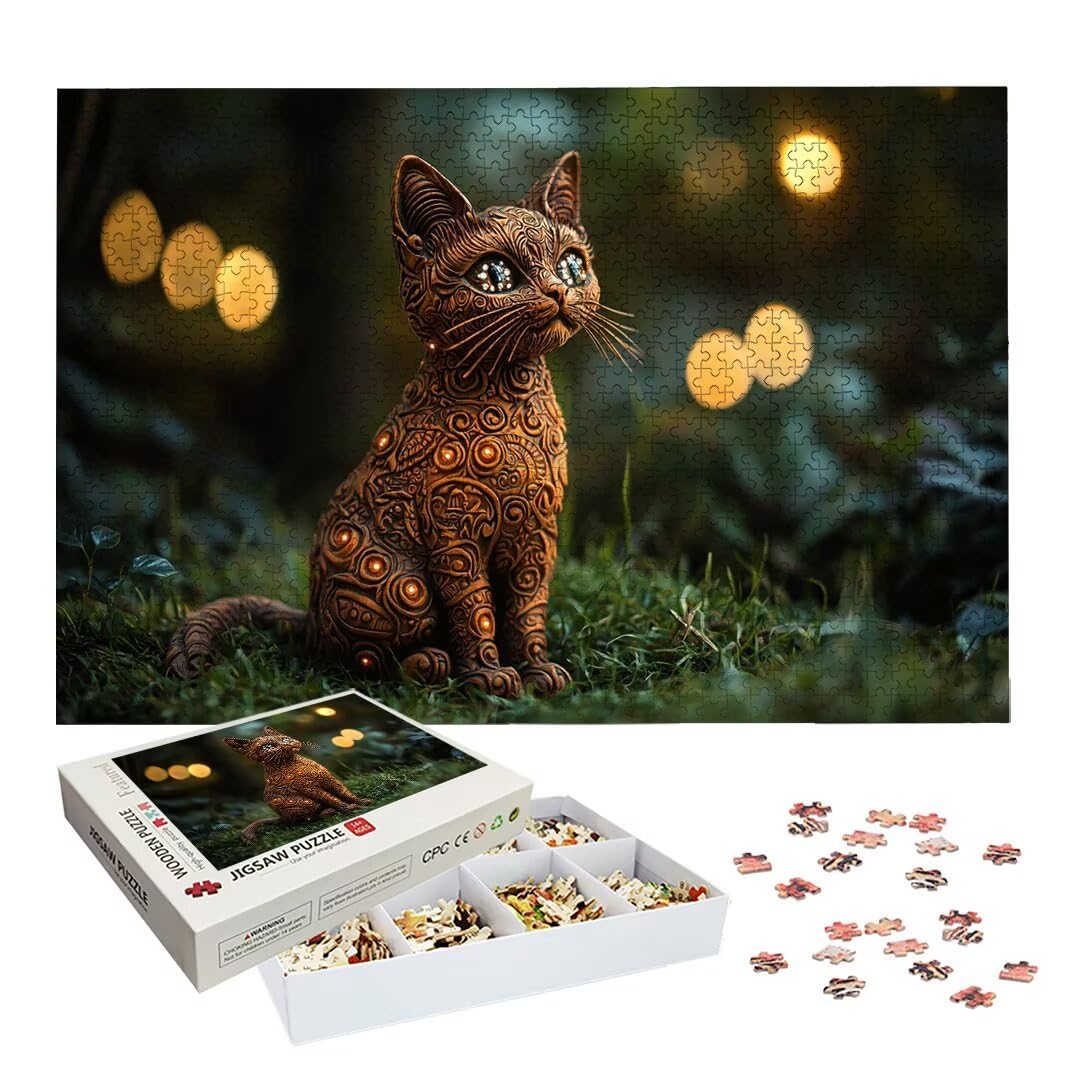 Puzzle dla dorosłych 2000 sztuk, puzzle dla kotów dla dorosłych, prezenty