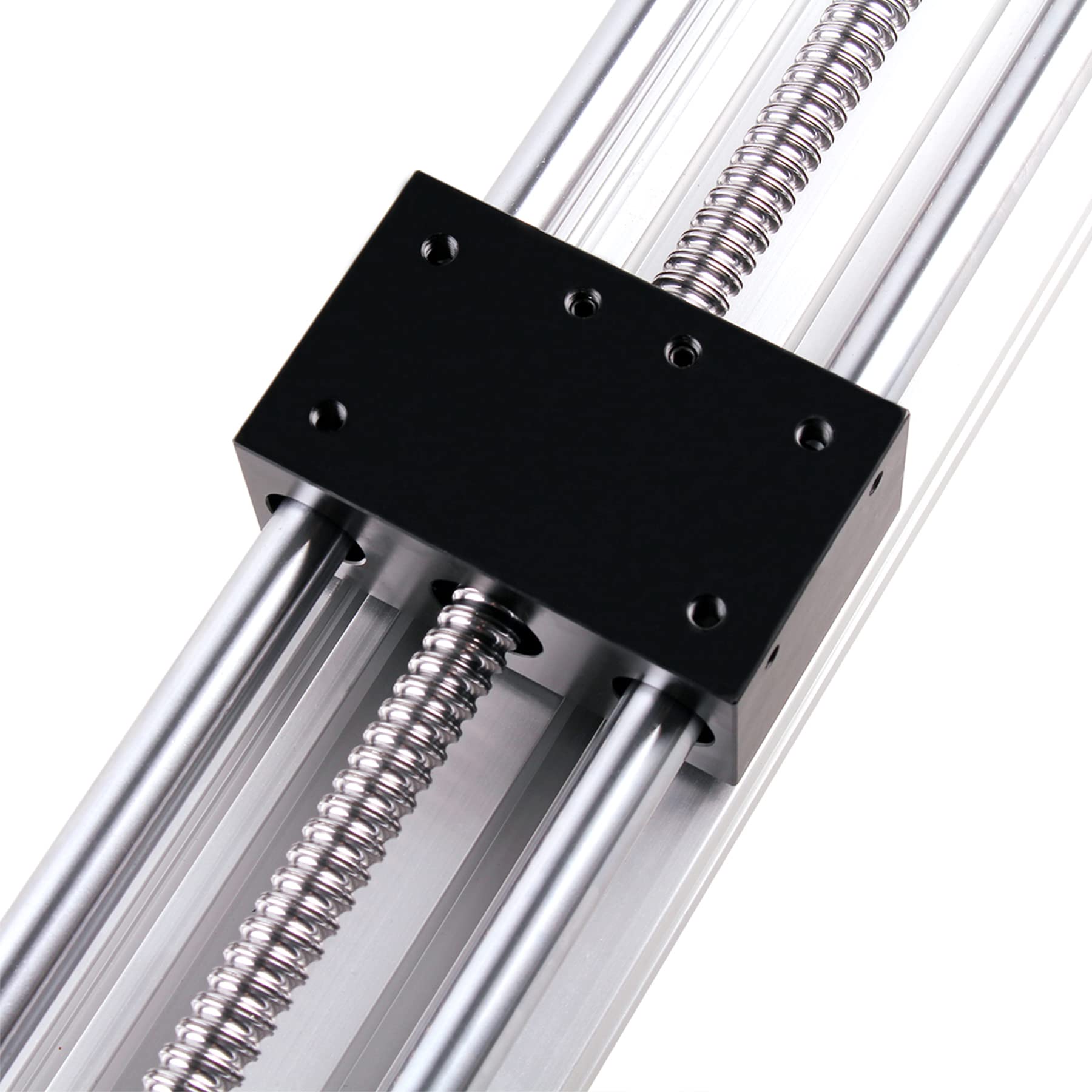 Linearbewegungsschienenführung 300mm effektiver Hub,Linearführungsmodul mit Kugelumlaufspindel SFU1204 – Lineartisch Aktuator mit Doppelwelle, Linearbewegungseinheit für CNC Fräse, Gravurmas
