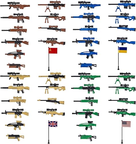 Miniatura 8 de MaozyHomie Figuras de soldados de juguete, juego de juguetes de batalla del ejército estadounidense, paquete de armas, bloques de construcción de