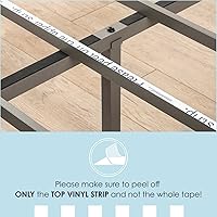 Vista 16 de Somier de cama individual Mellow 9 pulgadas, con base de colchón de láminas de acero resistente Negro