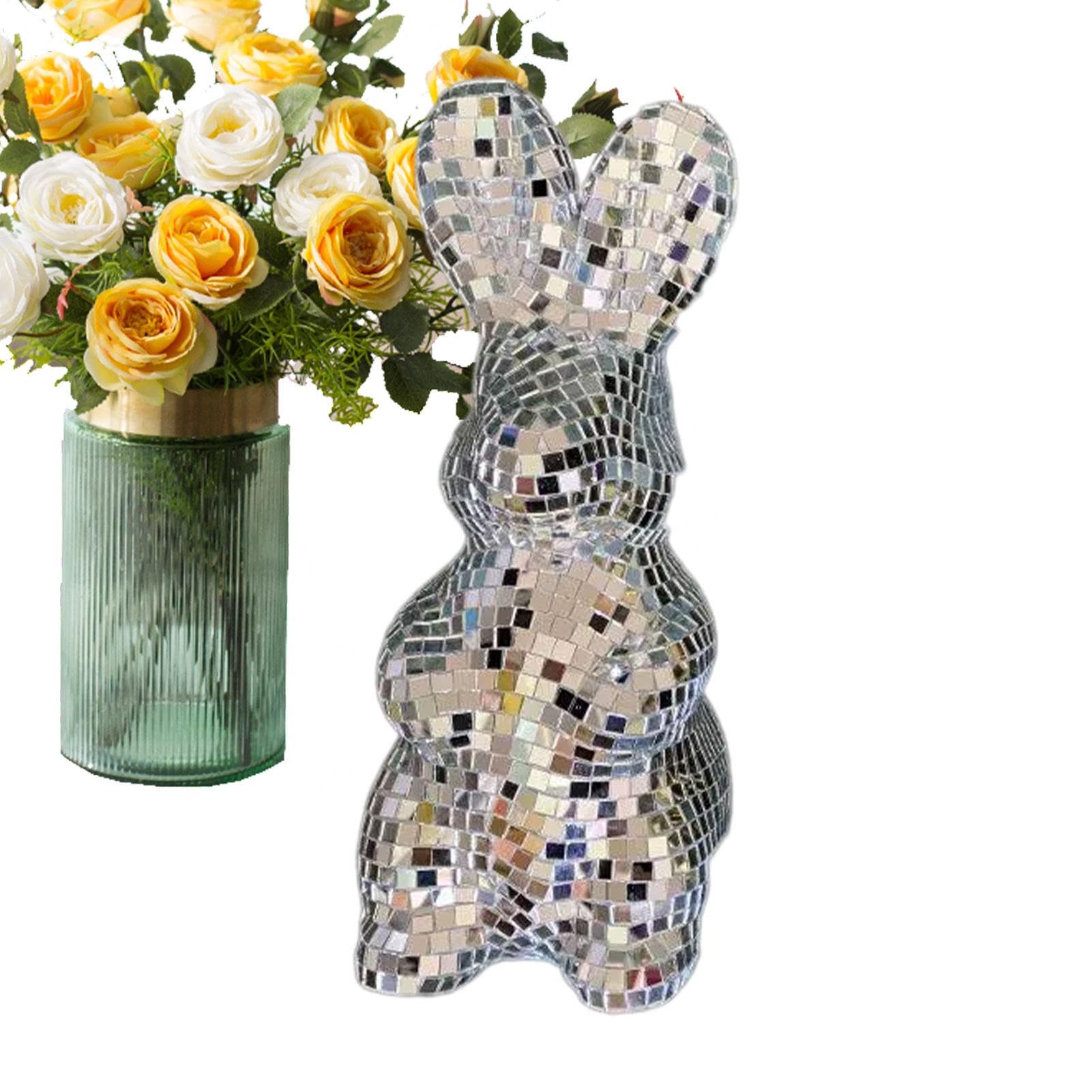 Statue lapin disco lapin de Pâques pour rompre la monotonie des fêtes