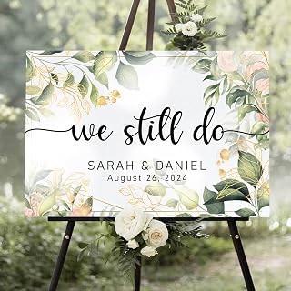 Personalized We Still Do And Always Will Yard Sign, Welcome To Our Vow Renewal Sign, Customized We Still Do Signs, Anniversary Wedding Sign, Welcome Signs, Printed Front & Back and Stand Options #10