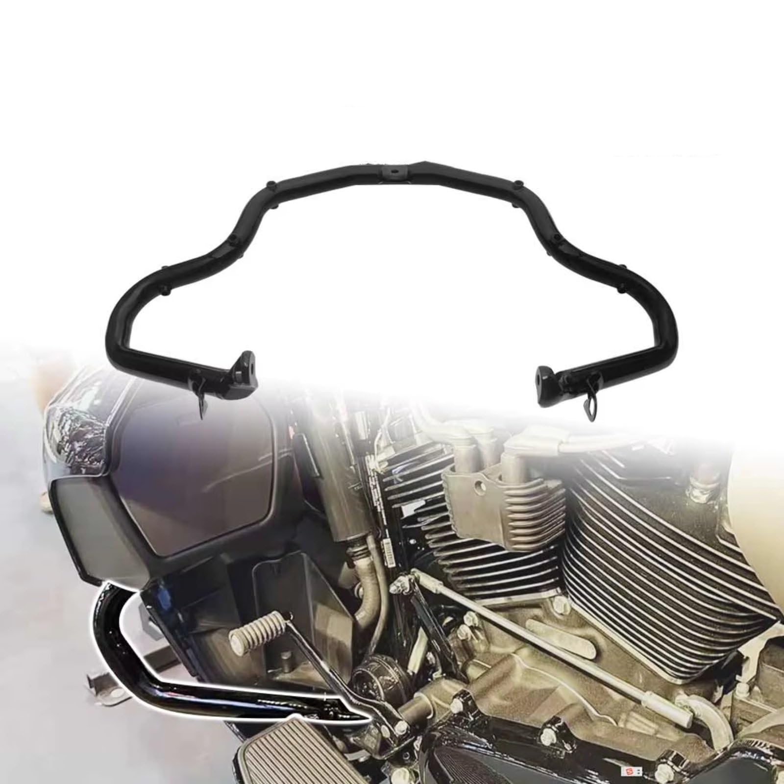 Staffa Protezione Motore Leghe Di Ferro Moto Highway Engine Guard Paraurti Crash Bar Compatibile Con Road Per Street Glide Cvo/Se Fltrx Flhxse 2023-2026