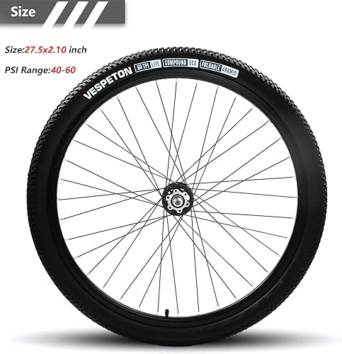 Miniatura 7 de 2627.529 x 2.10 pulgadas, par de neumáticos de bicicleta de montaña, 60 TPI plegables Kevlar de alta calidad, paquete de 2