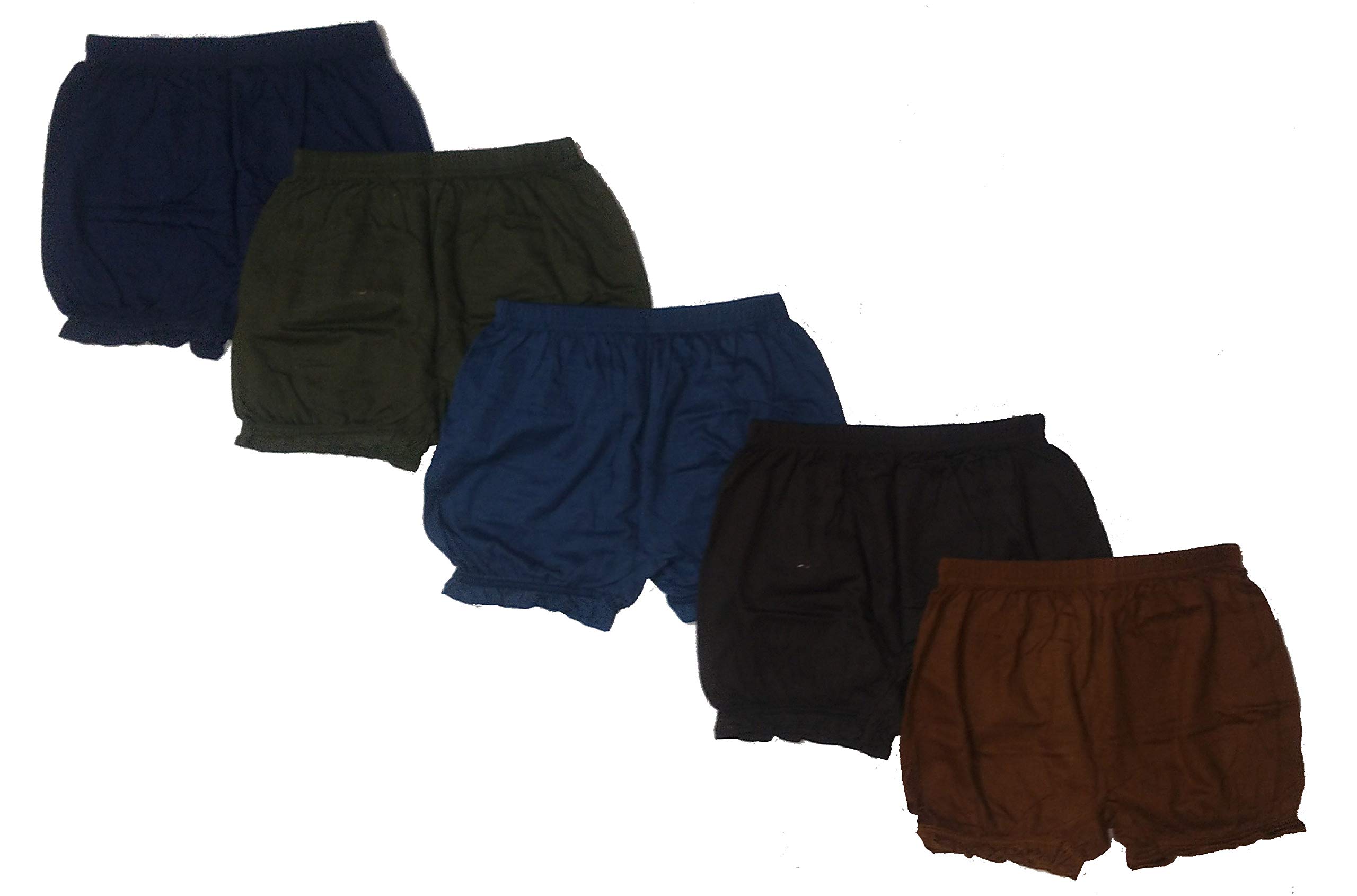 Girl's Cotton Bloomers (Pack of 5)