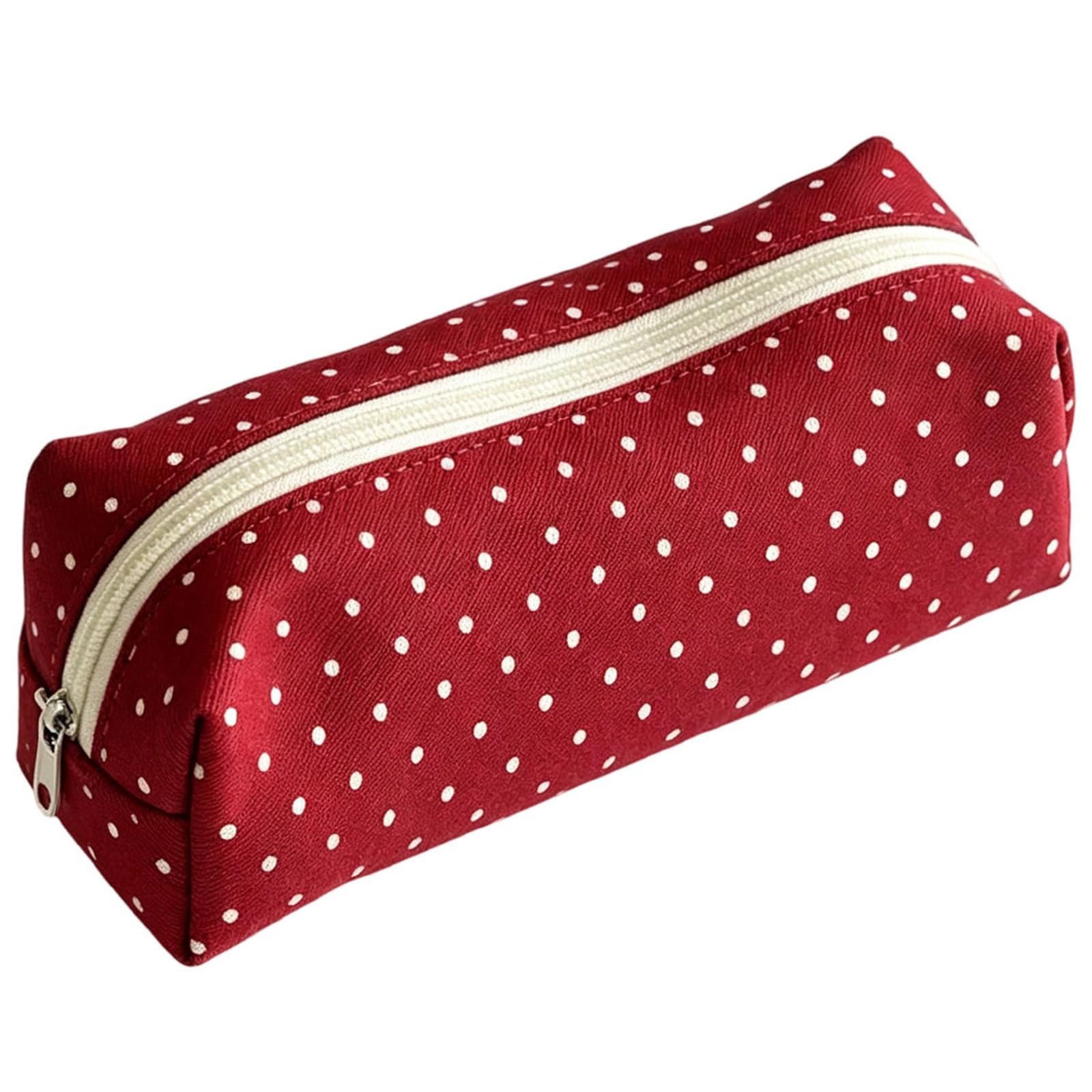 Cute Large Capacity Pencil Case for Girls, Polka Dot Pen Pouch Organizer