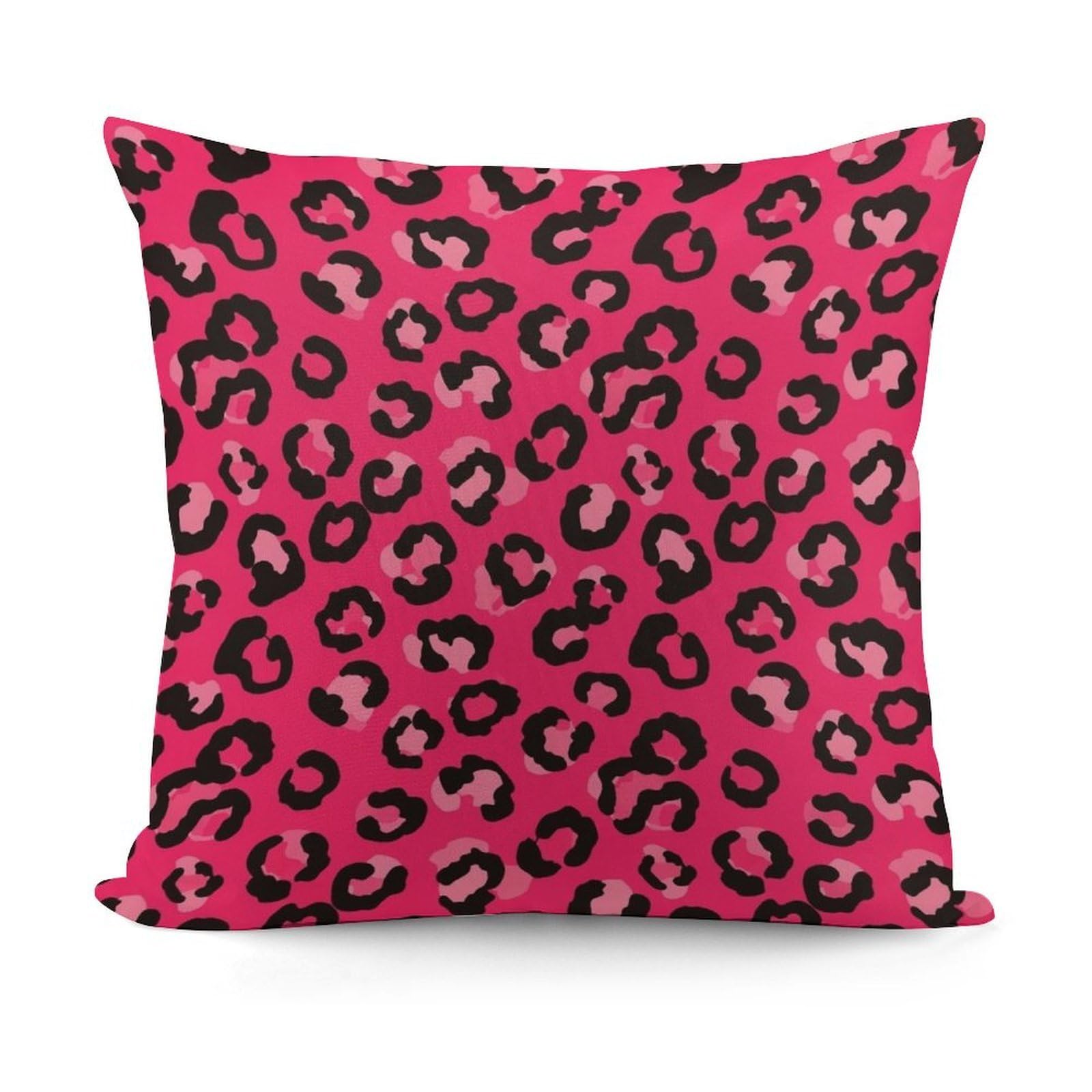 Smazdfxx Picture(213) Pattern Decorative Throw Pillow Covers For Sofa Bedroom Living Room Pillow Shell Pink Dots Wild Cheetah Leopard Print