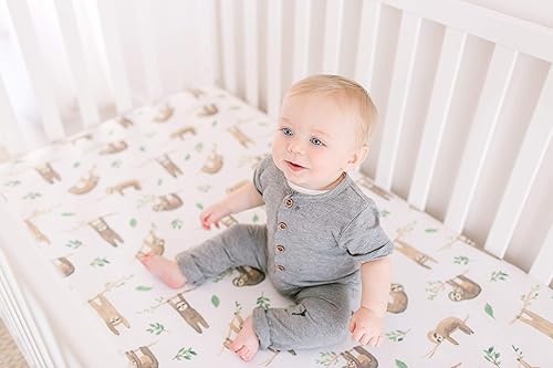 Vista 30 de Sábana bajera de punto prémium para cuna/sábana para niños pequeños Cusco por Copper Pearl Cuzco