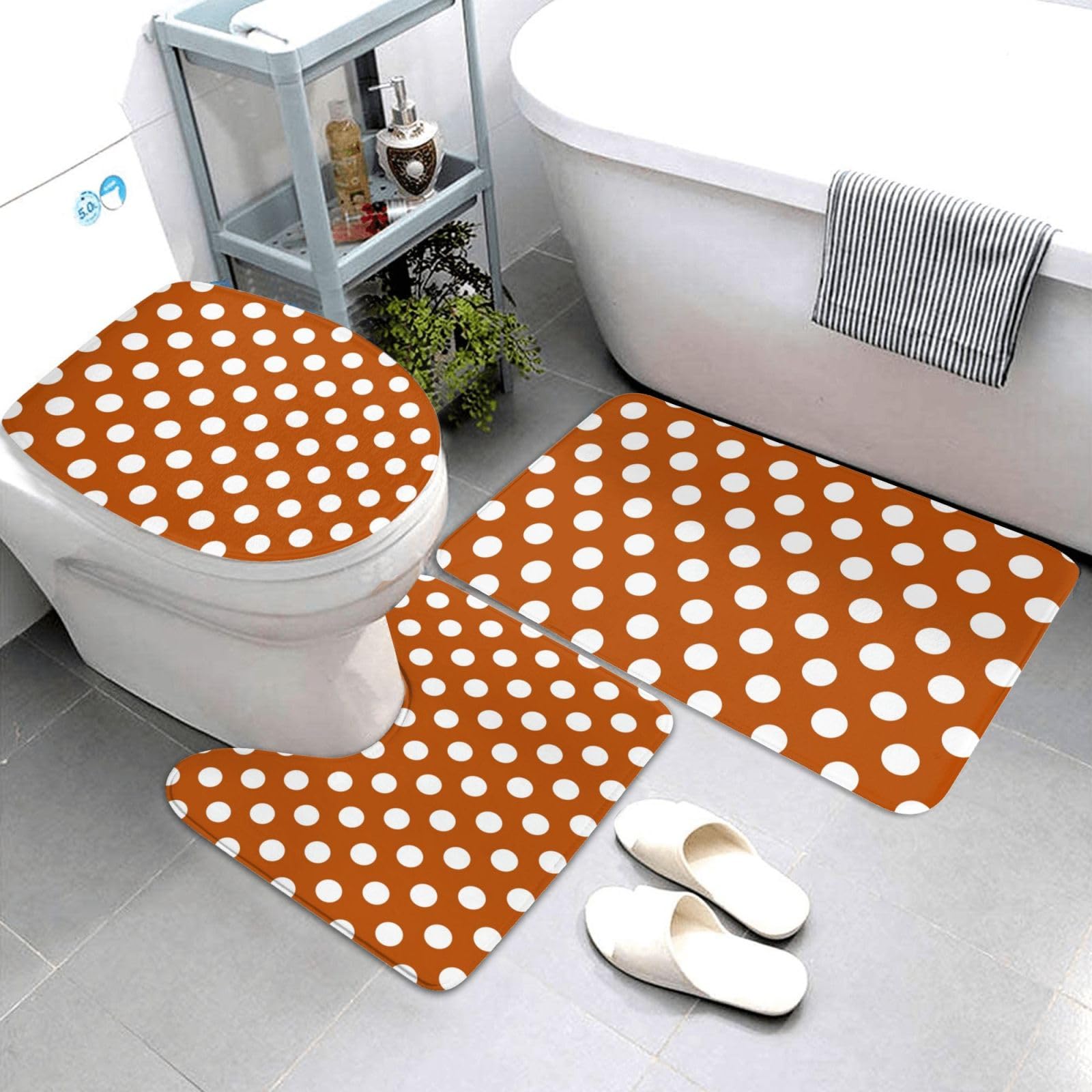Tapis de salle de bain antidérapant pour éviter les glissades lot de 3