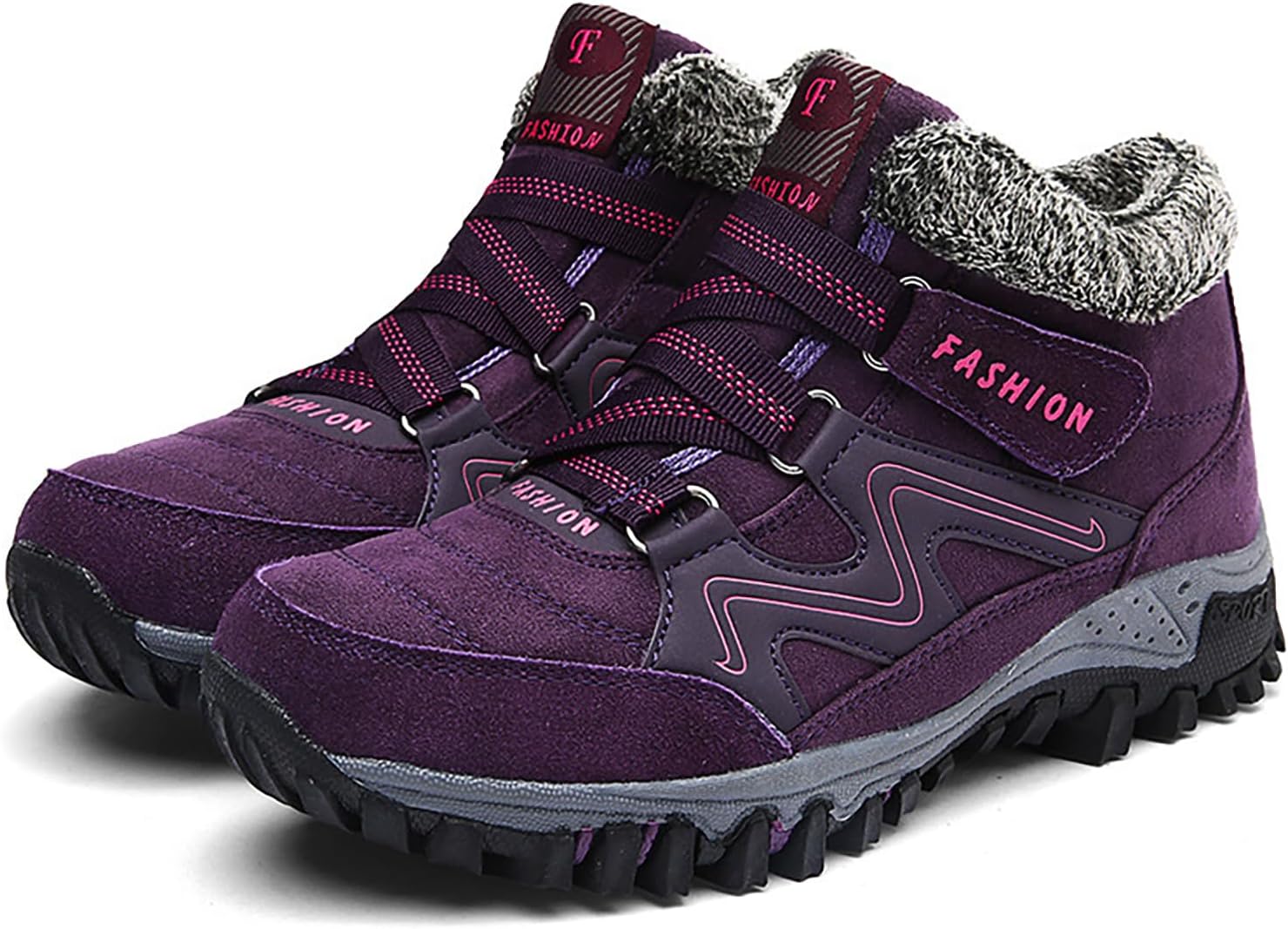 StoneLiquid Orthopedic Boots Women, Waterproof Snow Hiking Shoes, Thermal Comfort Walking Sneakers with Non-Slip Sole