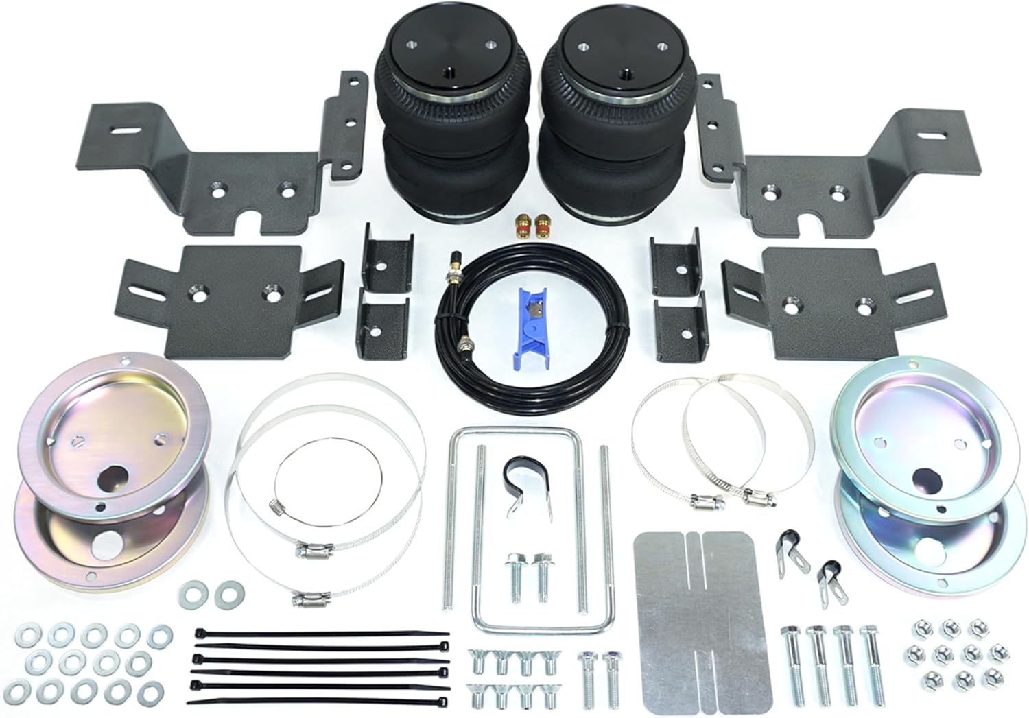 Pacbrake HP10216 ALPHA HD Air Spring Suspension Kit fits 2007-2018 Silverado/Sierra 1500HD w/o MagneRide or 97.6" Truck Beds | Easy Installation | Corrosion Resistant Roll Plates