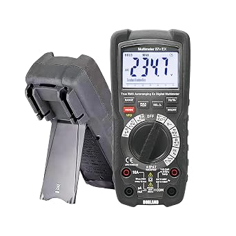 DORLAND 87v Digital Multimeter TRMS 6000 Count Auto-Ranging Industrial Explosion-Proof Zone1 Multi Tester AC/DC Voltage Current Resistance Capacitance Frequency Duty-Cycle Temperature Diode Continuity