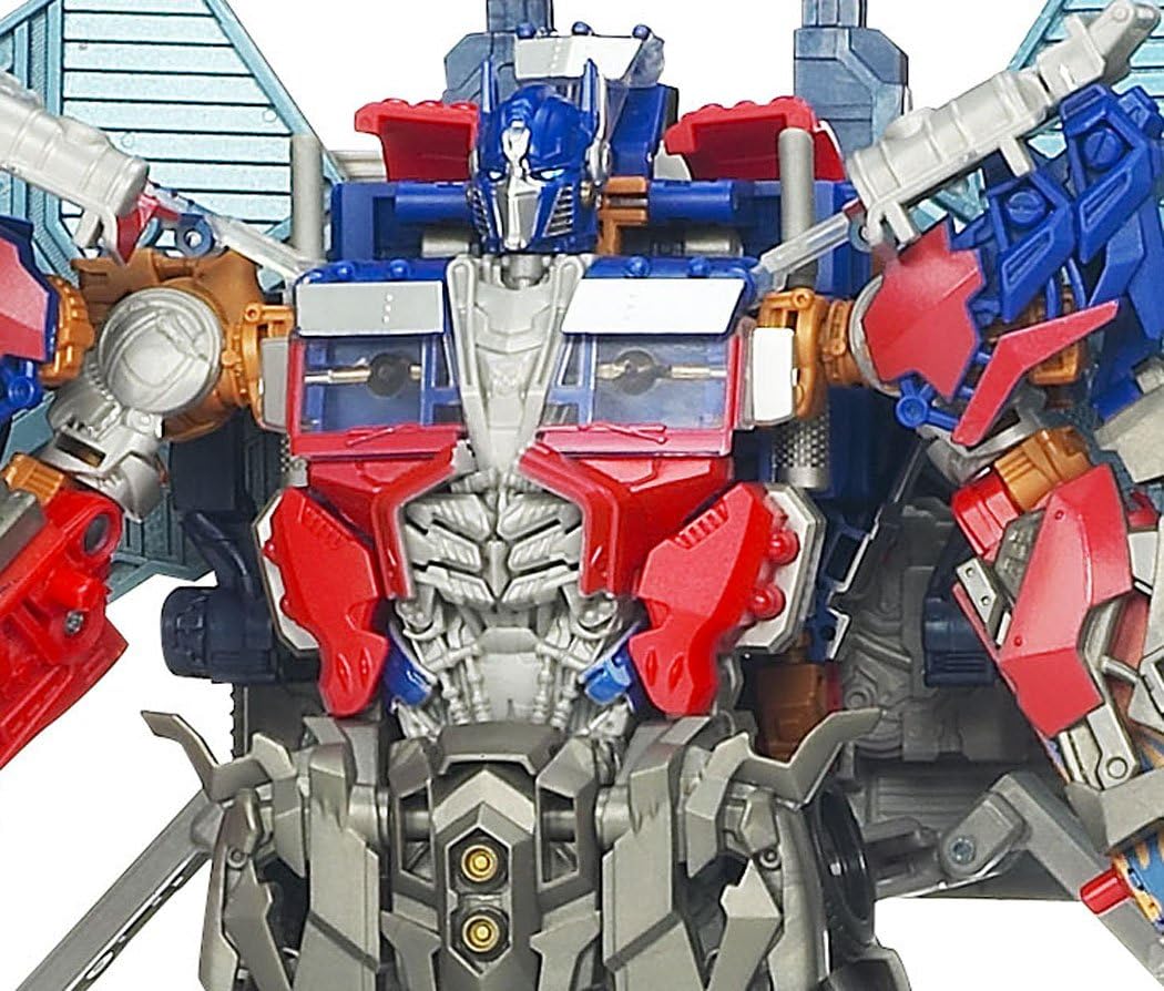 Close-up of Ultimate Optimus Prime's chest and head, showing intricate details.