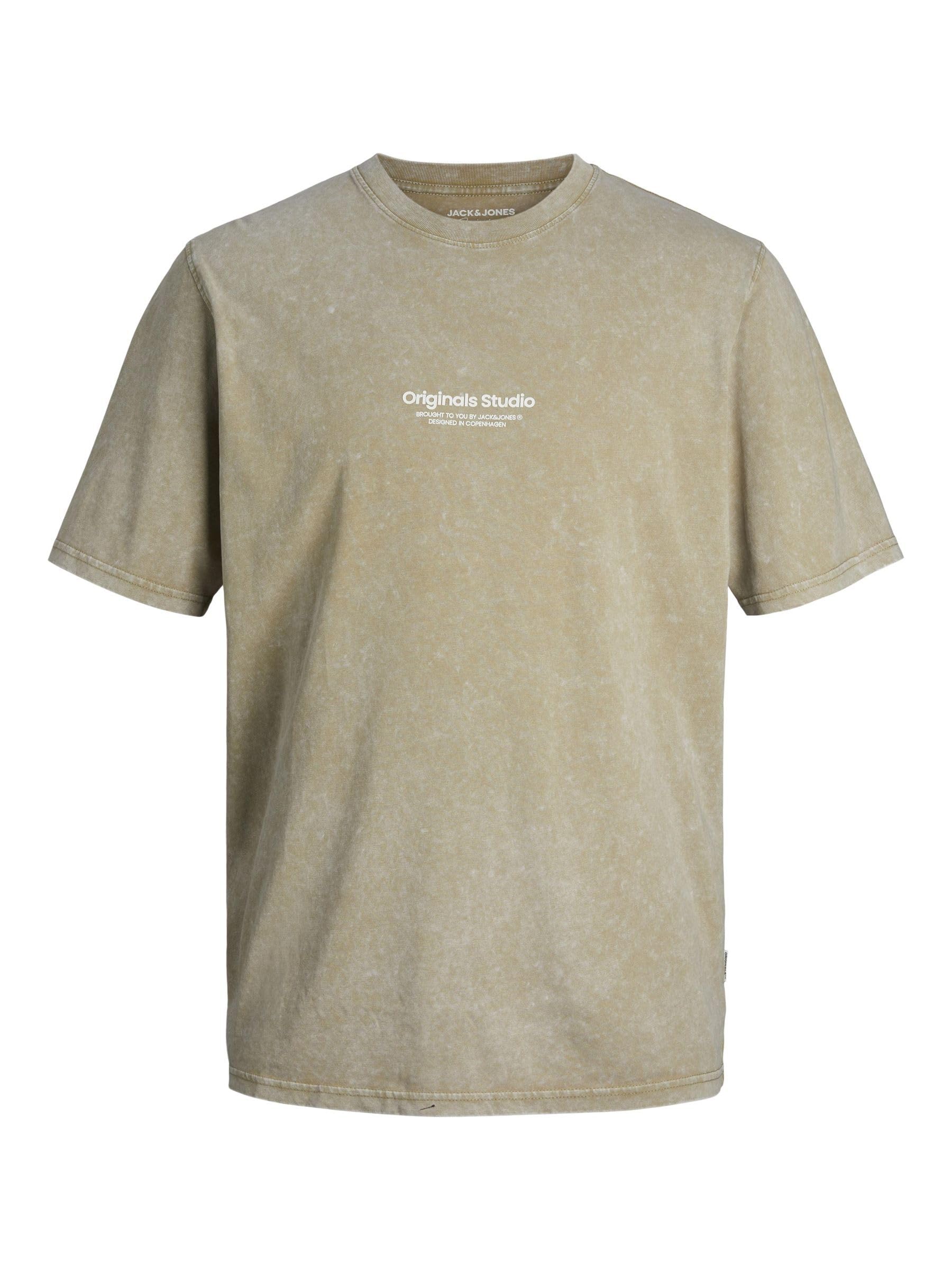 JACK & JONES Jorvesterbro Wash Tee SS Crew Neck, Silver Sage, M