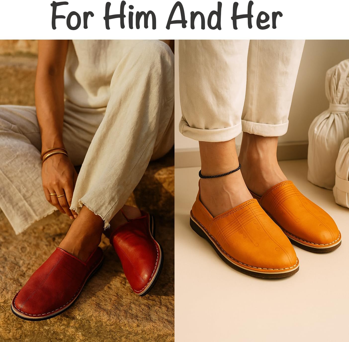 Moroccan babouche shoe, Leather slipper, Unisex Handmade Babouches slippers Dyed With Natural Color, babouche men, babouche women