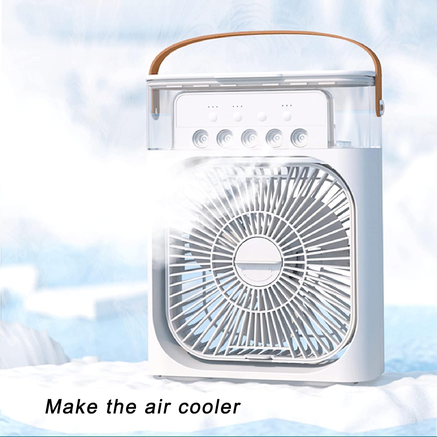 FASJ Portable Air Conditioner Fan, Rechargeable Practical Detachable