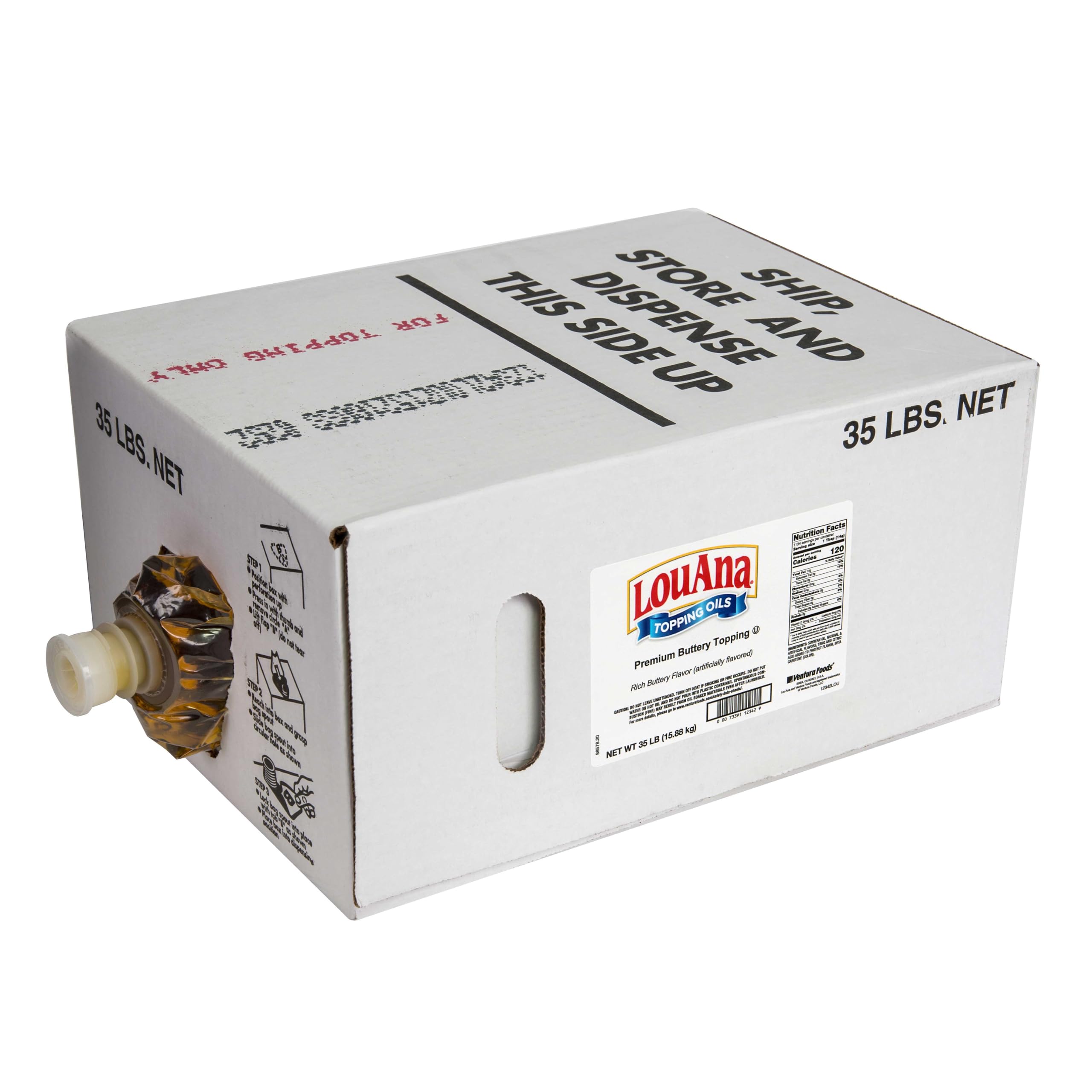 Lou Ana Buttery Oil by Ventura Foods – 11.5 x 15.8 x 7.8 inches