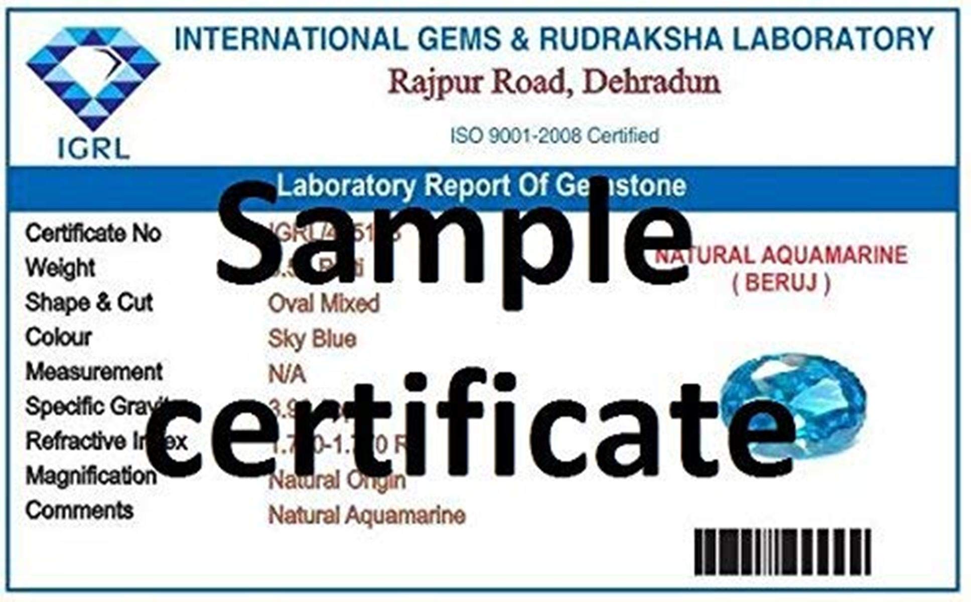 Divya Shakti 3.25-3.50 Carat Aquamarine Beruj Gemstone Panchdhatu Ring For Men & Women