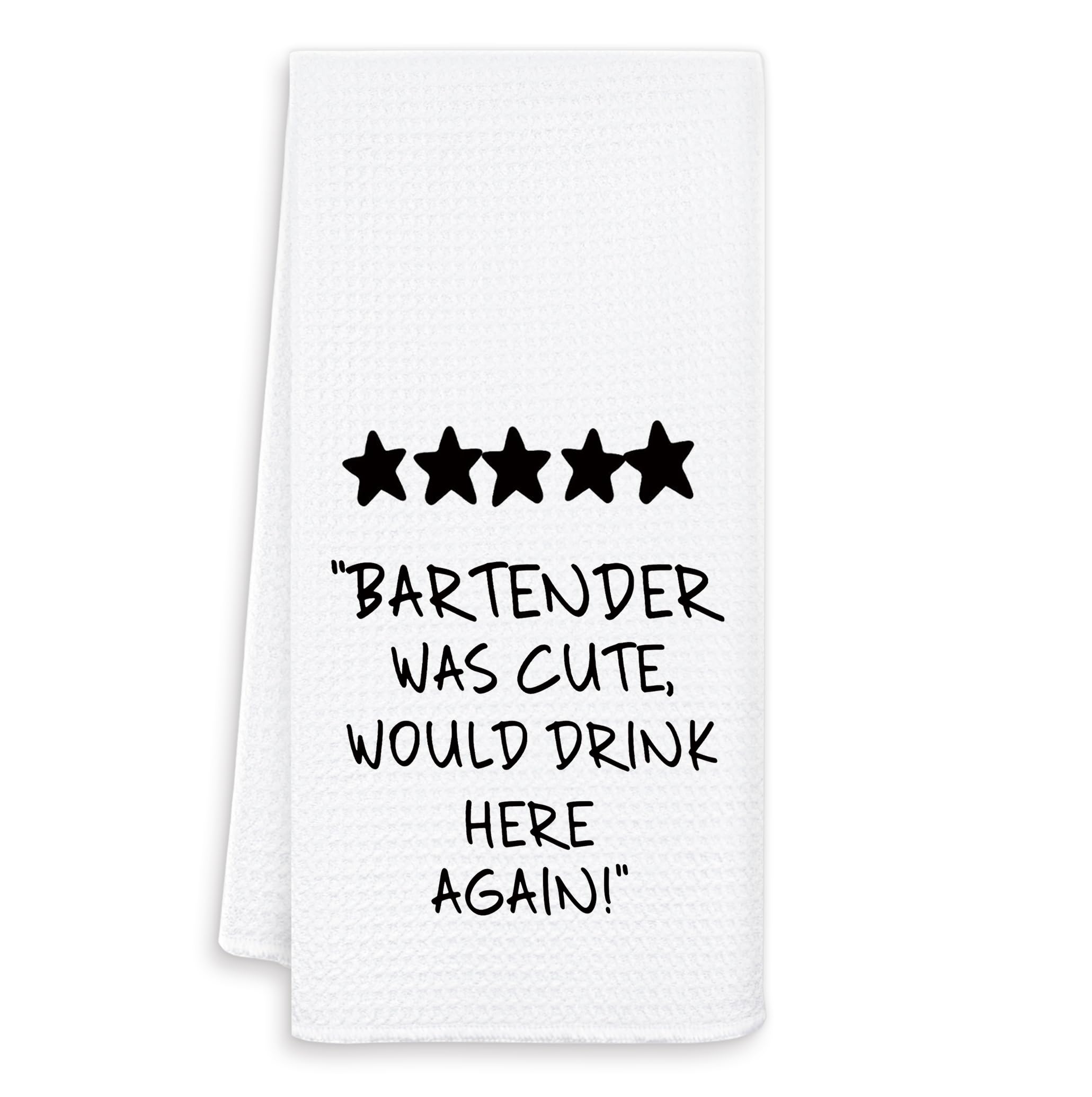 Bartender Gifts for Women Men Kitchen Towels, Bar Towel for Bartender, Gifts for Wine Lovers Dish Tea Towels for Kitchen, Wine Bar Cart Decor, 16x24 Inch