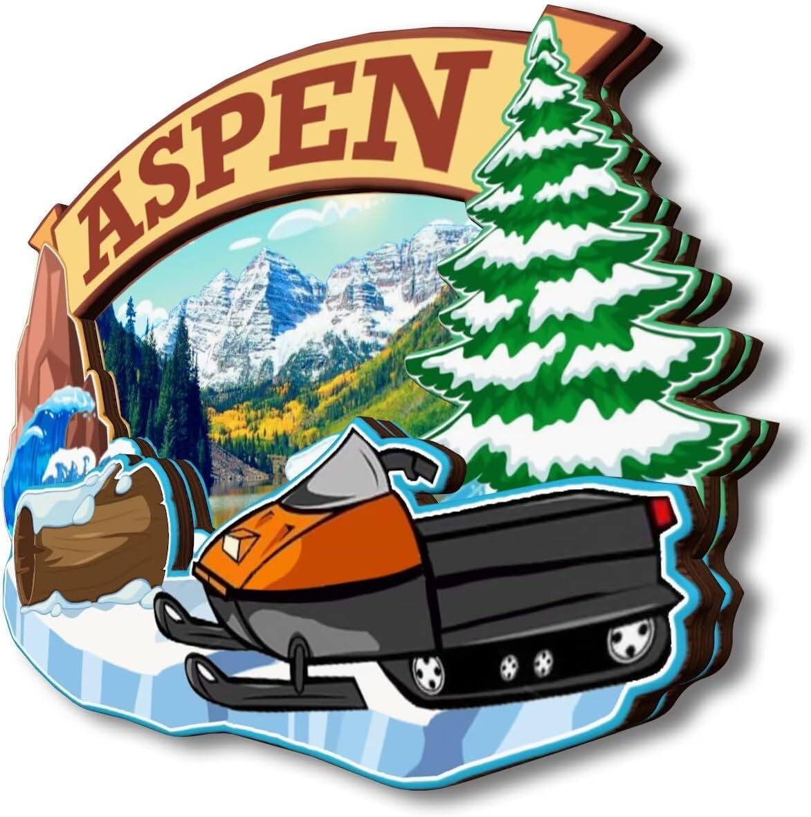Refrigerator Magnet Aspen Colorado United States Fridge Magnet City Travel Souvenirs Tourist Gifts 3D Classic Landmarks Handmade Crafts Home Decoration -280 image 3