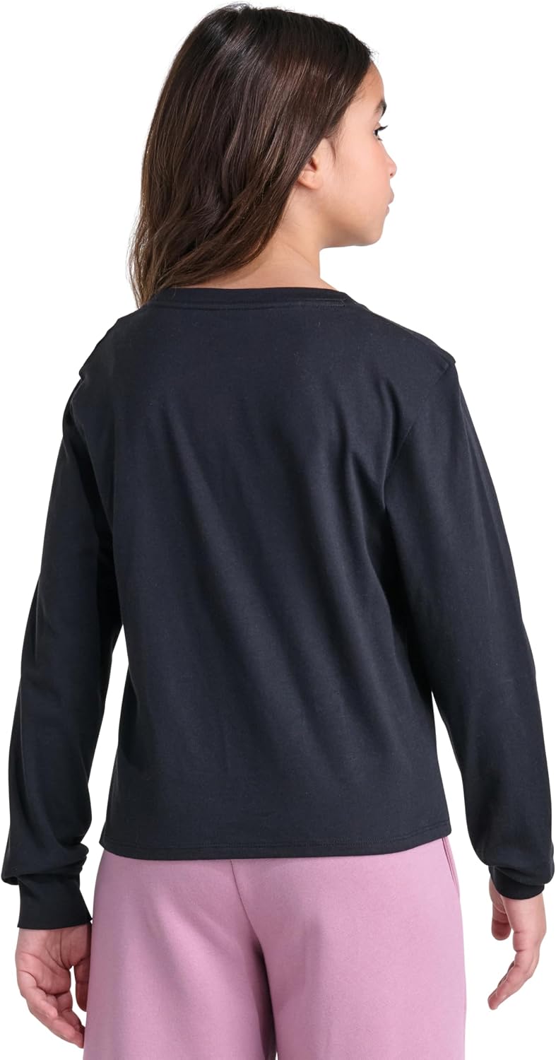 adidas Kids LS Crew Neck Tee (Big Kid)