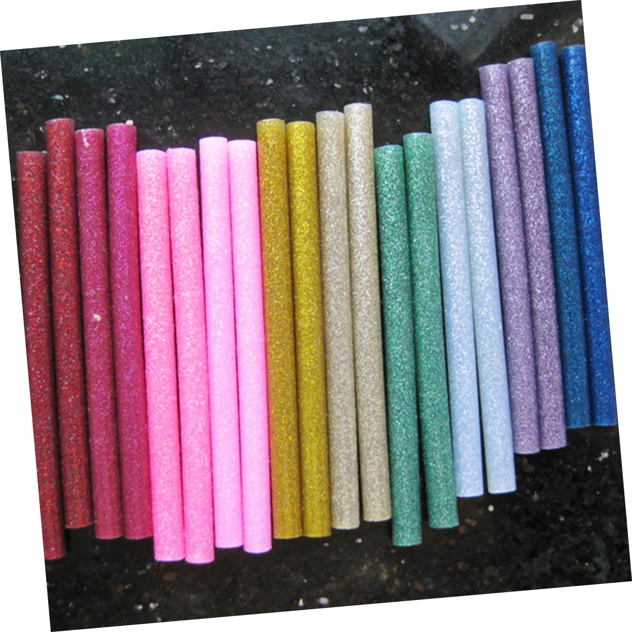 200pcs Material Glitter Glue Sticks Hot Melt Adhesive Sticks Random Glue Strips