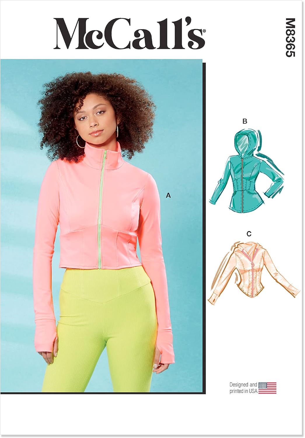 McCall's Misses' Knit Corset Style Jacket Sewing Pattern Kit, Design Code M8365, Sizes 4-6-8-10-12