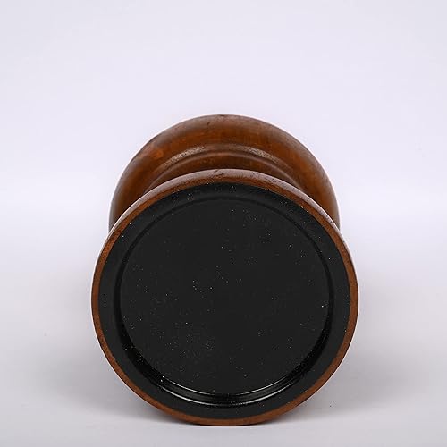 Miniatura 3 de EDHAS Portavelas de madera de mango natural que se verá increíble en tu hogar, cocina, comedor o dormitorio (4 x 4 x 4 pulgadas)