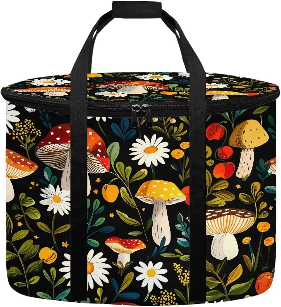Mushroom Slow Cooker Dust Cover Daisy Slow Cooker Bag Dust Proof for Appliances Storage Appliance Covers Accessory Set for Home Decoration