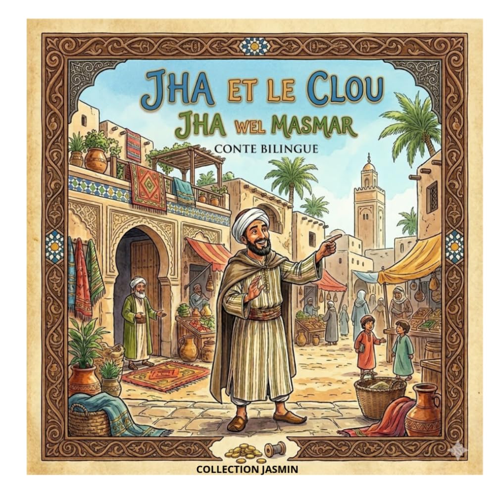 JHA ET LE CLOU: Conte bilingue français et derja Tunisien - Une légende de Tunisie (COLLECTION JASMIN)