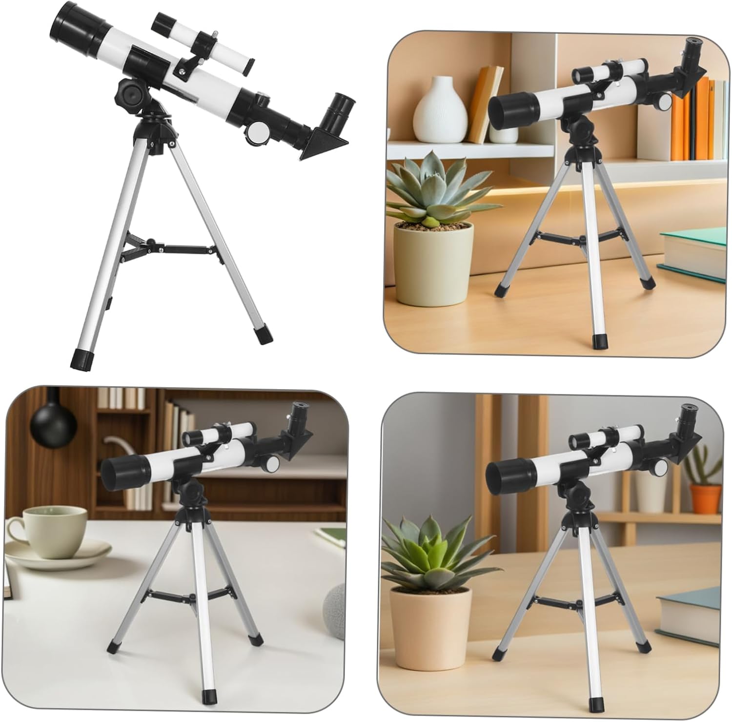 Housoutil Compact Travel Telescope: Lightweight 40040 Astronomical Refractor for Beginners - Portable Planet Viewer for Outdoor Adventures & Camping Trips