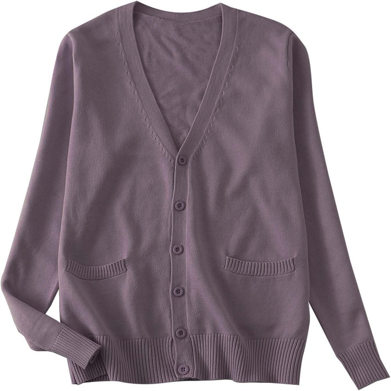Boys Girls Button Down Knit Cardigan Long Sleeve School Sweater