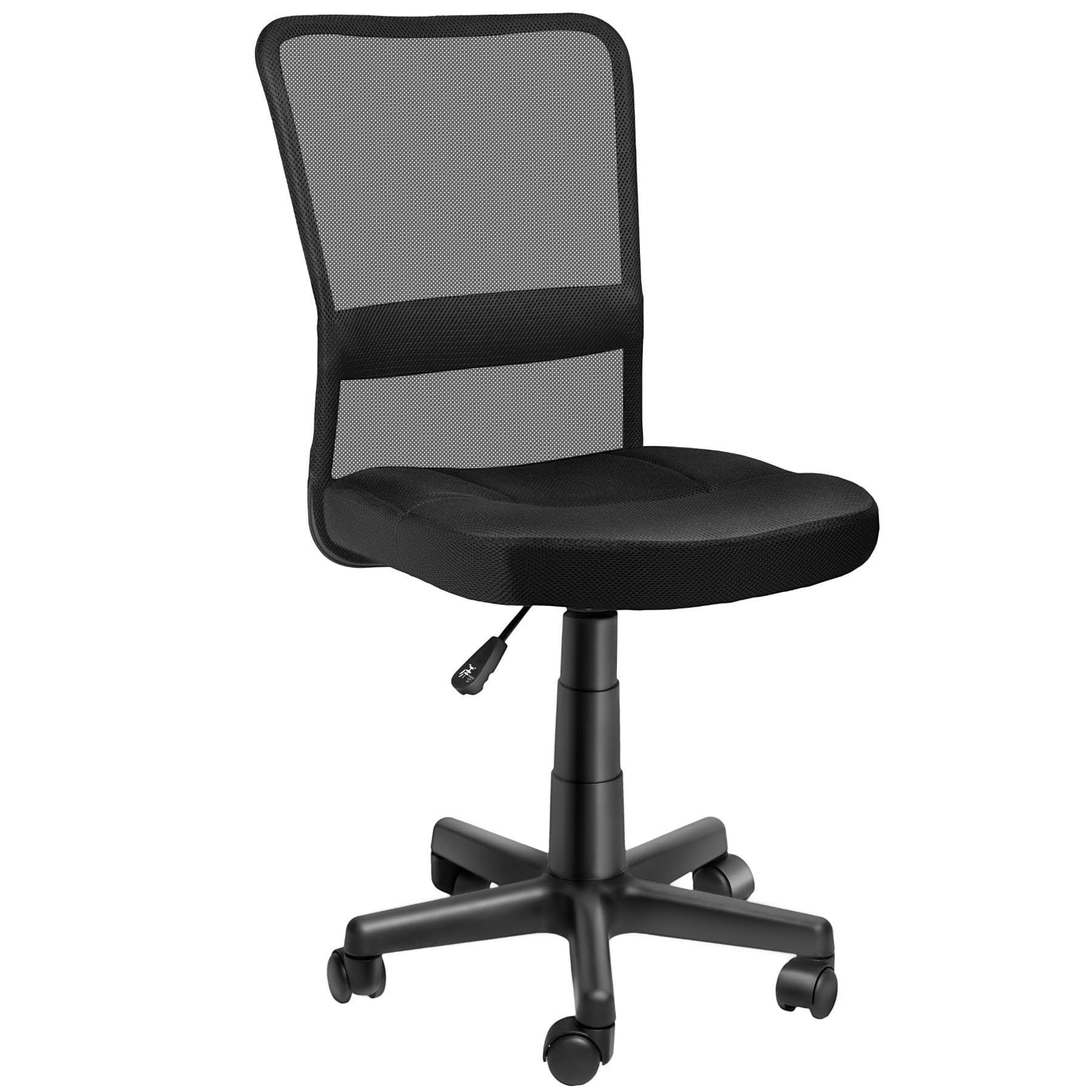 tectake® Silla Oficina Ergonomica, Silla Giratoria 360°, Ajustable en Altura, Tapizado de Malla Sintética, Gran Comodidad, Silla Escritorio Ergonomica, Silla Despacho - Negro