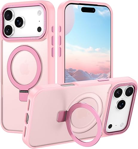 Casehas for iPhone 17 Pro Case 2025,with Magnetic Invisible Stand [Compatible wi