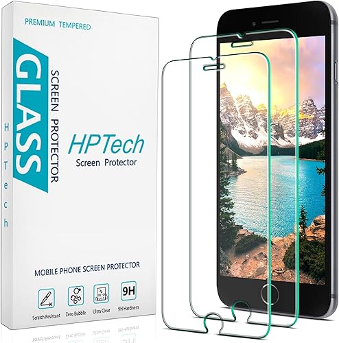Miniatura 8 de HPTech Paquete de 2 protectores de pantalla de privacidad diseñados para iPhone SE 2020, iPhone 8, iPhone 7, iPhone 6S, iPhone 6 de vidrio templado
