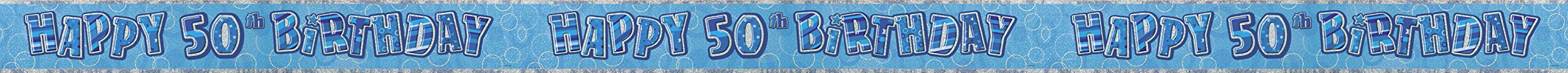 Unique Party 92068 - 9ft Foil Glitz Pink Happy 80th Birthday Banner — view 145