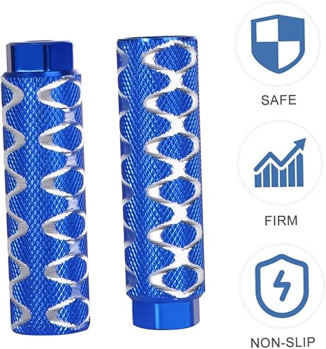 Miniatura 8 de Kisangel 1 par de pedales de motocicleta para niños MTB para niños pequeños, asiento de bicicleta para niños pequeños, reposapiés, pedal trasero,