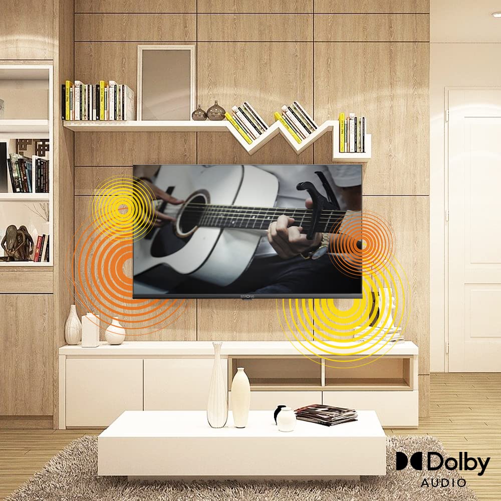 Strong Televisore Smart Android TV da 40 pollici Full HD SRT40FD5553 | triplo tuner DVB-T2/C/S2; Wifi; H.265; CI; google assistant; 3 HDMI 2.0; Borderless 1,6 mm. Hbbtv. Wifi integrato. Bluetooth