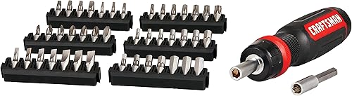 Miniatura 3 de CRAFTSMAN Destornillador de trinquete 44 piezas CMHT68017 rojo