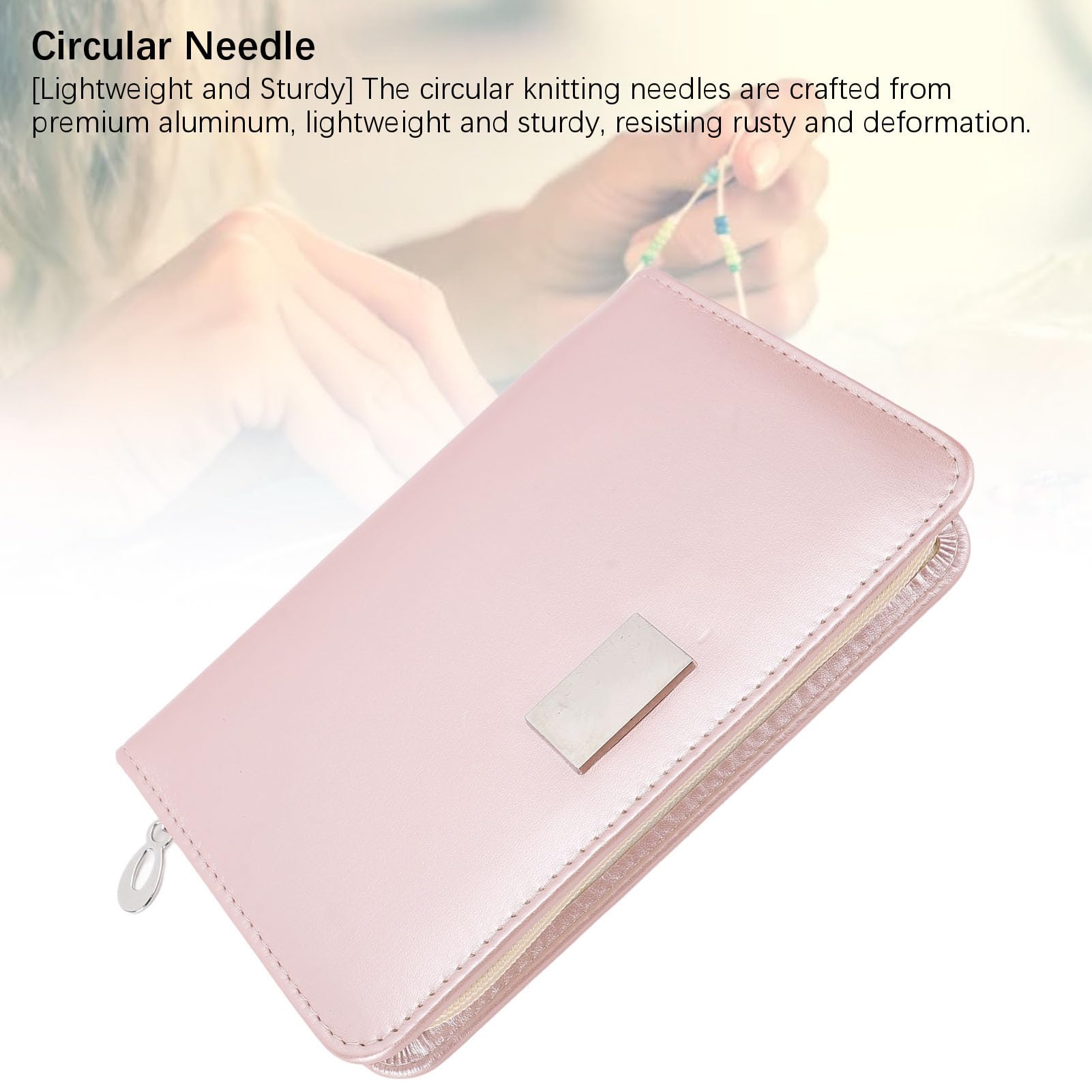 Smandy Juego de Agujas de Tejer Circulares Extraíbles, Agujas Circulares de Aluminio con 9 Pares de 3,0 Mm a 6,0 Mm, Mangos y Cables Ergonómicos Recubiertos de Negro para la Mayoría de los Grupos de