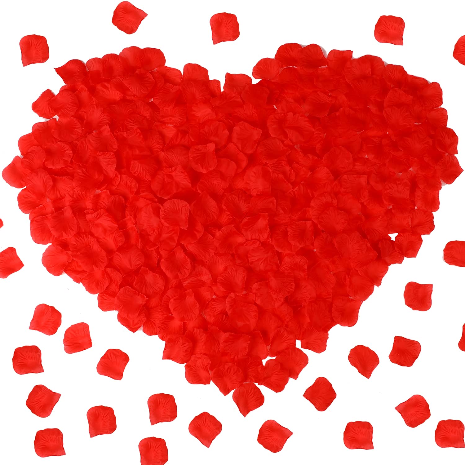 1500 Petali Di Rosa Artificiali Rosso Scuro – Finti Ma Verissimi, Per Matrimonio E San Valentino